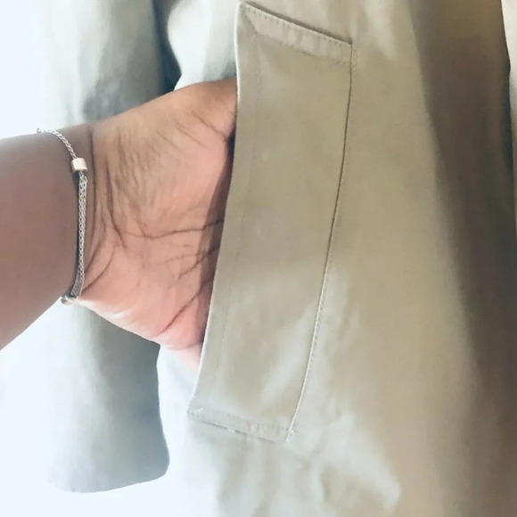 Jos. A. Bank Mens Beige Comfort Collared Full Sleeve Long Trench Coat Size 42R - Picture 9 of 12